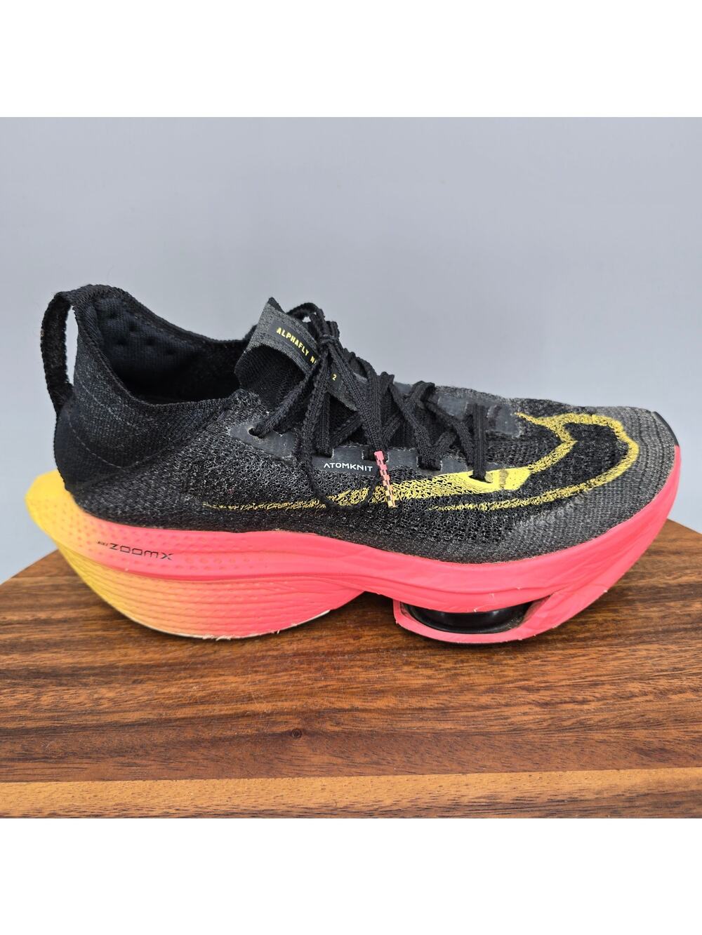 Nike Air Zoom Alphafly Next% 2 Shoes Womens 7.5 Black Sea Coral Running Sneakers